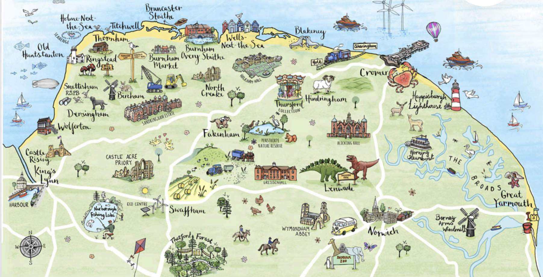 Cromer Camper Van Map